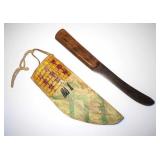 Chippewa Quilled Sheath & 19th Century Trade Knife