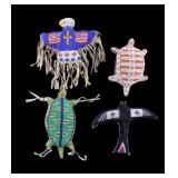 Northern Plains Style Fully Beaded Fetishes (4)