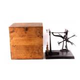 Antique Brown & Sharpe Cast Iron Yarn Winder & Box