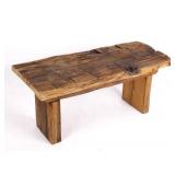 Rustic Montana Reclaimed Oak Foyer Bench