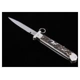 Campolin Ring Pull Stag Switchblade Knife
