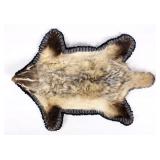 Montana Double-Mounted Trophy Badger Rug