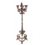 Early Large Cast Iron Candelabrum