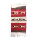 Wool Zapotec Pictorial Fish Runner Rug