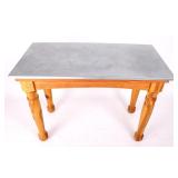 Montana Made Pine Tin-Top Table