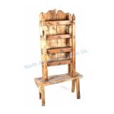 Early Mexican Hand Carved & Crafted Shelf c.1900