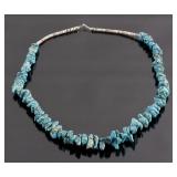 Kingman Turquoise & Heishi Bead Necklace