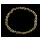 N. West Native Russian Glass Trade Bead Necklace