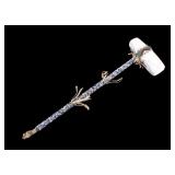 Crow Fully "Crazy" Beaded Ceremonial War Club