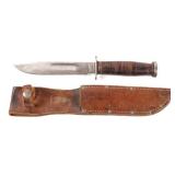WWII Kinfolks Commando Fighting Knife w/ Scabbard