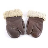 WW2 Era A-9 Sheepskin Bomber Gauntlet Gloves