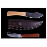 Custom Fixed Blade And Buffalo Skinner Knifes