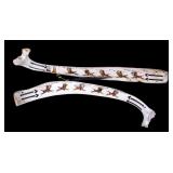 Native American Indian Bison Rib Painting