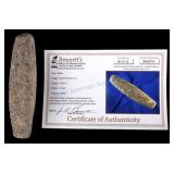 Pre-Columbian Native American Stone Mano COA