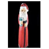 Hand Carved & Painted Folk Art Santa Claus Statue