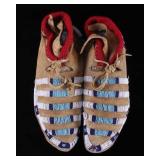 Crow Indian Beaded Moccasins