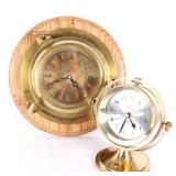 Homestake Mine Award Brass Nautical Theme Clocks