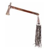 Blackfoot Pipe Tomahawk w/ Beaded Drop 1850