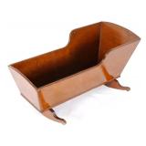 Infant Antique Mahogany Rocking Cradle or Bassinet