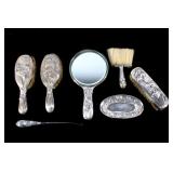 Japanese Samurai Shokai Yokohama Vanity Set Pieces