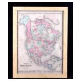 RARE 1863-64 Map of the United States