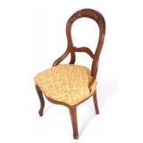 Early Rococo Revival Balloon Back Chair 1840-70