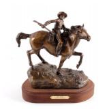 1861 Mail Bronze Sculpture by Bob Scriver