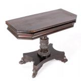 French Folding Mahogany Game Table c. 1740 -