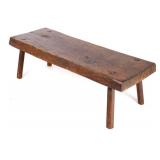 Primitive Hog Bench Coffee Table
