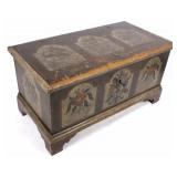 Antique Hand-Made Scandinavian Immigrant Trunk