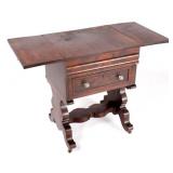 Empire Style Drop-Leaf Secretary Pen Table c. 1840