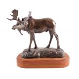 Original Bob Scriver Bronze Moose Sculpture