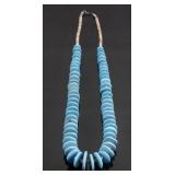 Navajo Turquoise Disc Bead & Heishe Bead Necklace