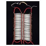Plains Indian beaded Hair Pipe Breast Plate