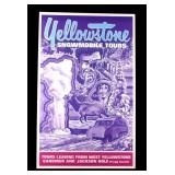 Original Yellowstone Park Snowmobile Tour Poster