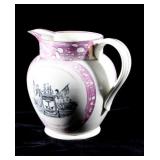 Sunderland Pink Luster Mariners Arms Pitcher