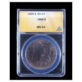 1888-P Morgan Silver Dollar MS64 ANACS Graded