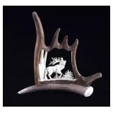 Shari Medley Carved Moose Horn