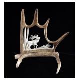 Shari Medley Carved Moose Horn