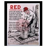 Original Anaconda Company Mining Safety Poster