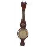 Mahogany Ortelli & Co London Wheel Barometer 1830s