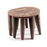 African Nupe Tribe Elephant Stool From Nigeria