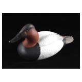 Joe Freitas Carved Wooden Canvasback Duck Decoy