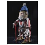 Antique German Wind Up Monkey Toy