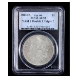 1887-O Morgan Silver Dollar AU53 PCGS Graded VAM 2