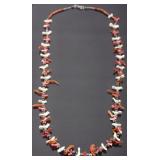 Denise Yazzie Navajo Branch Coral Fetish Necklace