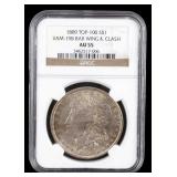 1889-P Morgan Silver Dollar NGC AU55 VAM-19B