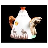 Clarice Cliff Ceramic Teepee Teapot; C.1930