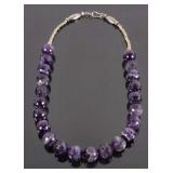 Navajo Faceted Amethyst & Silver Necklace