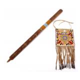 Northern Plains Beaded Document Bag & Pipe Stem
